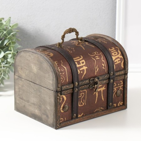 Casket chest "Ancient inscriptions" 20x15x15.5 cm