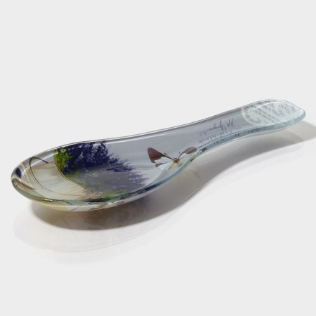 Glass stand under a spoon of Lavender, 23.5 × 8.3 cm-2