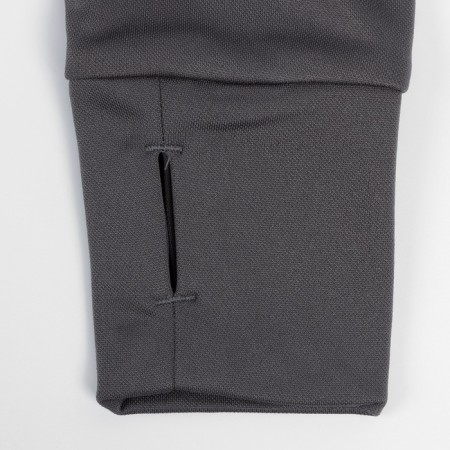 Longslit female Resport, on a zipper, p. 48, the color is gray, basic, with a long sleeve-6