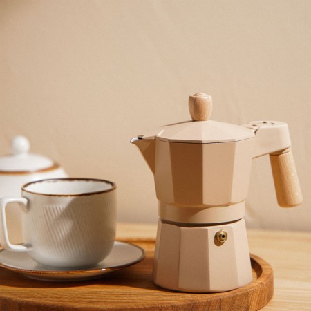 Geyser Coffee machine SL Home "Framo", 150 ml, 11 × 15.5 × 12 cm, beige color-6