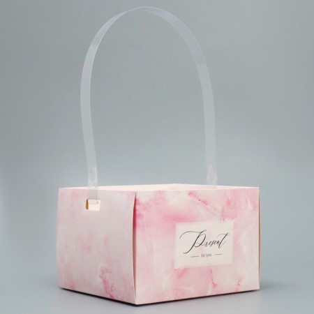 Carriage moisture -resistant for flowers "Gift", 15 x 10 x 13 cm-2