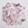 Cookie box, confectionery packaging with PVC lid, “flowers”, 13 x 13 x 3 cm