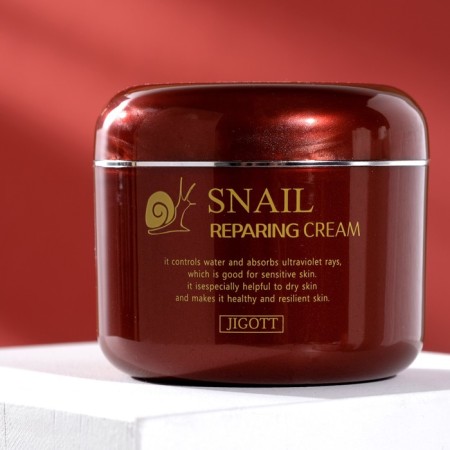Restoring cream with mucin Snail Jigott Snail Reparing Cream, 100 g