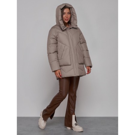 Winter jacket, size 48, light brown color-5
