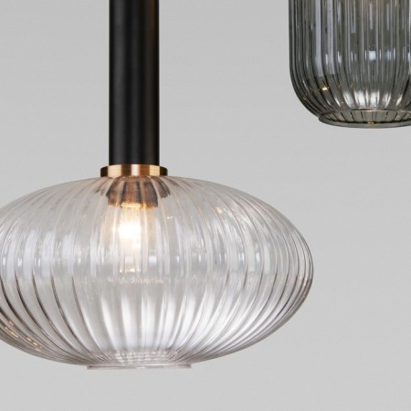 Suspended lamp with glass lamps of Bravo, 40W, E27, 42x42 cm-4