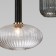 Suspended lamp with glass lamps of Bravo, 40W, E27, 42x42 cm