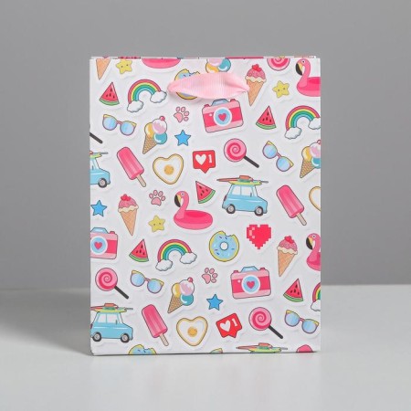 Gift Laminated Vertical Gift, packaging, “good mood!”, S 12 x 15 x 5.5 cm-1