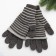 Female gloves, dark gray color, size 18