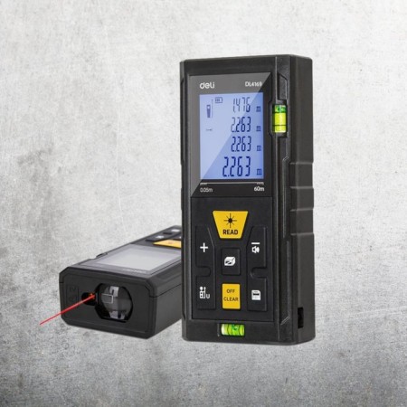 Laser rangemaker Deli DL4169 102962, ± 3 mm, 60 m