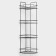 Corner regiment for the bathroom 4-tier economy, 219 × 219 × 836 mm, color copper spark