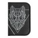 Penal 3 sections, tab inside, 140 x 210 x 40 mm, fabric, calligrata top Block "Wolf Graphics"