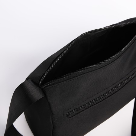 Youth bag with zipper, black color-4