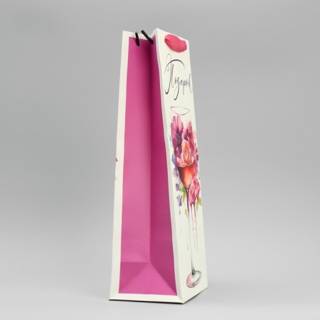 Gift package for a bottle, packaging, "glass", 36 x 13 x 10 cm-2