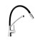 Accoona A4890F-2 kitchen mixer, single-leaf, silicone spout, brass, black, chrome