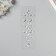 Stick plastic rhinestones "Flowers" silver 25x8.5 cm