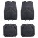 Carpets in a salon with a high side, PVC, universal, black, set 4 pcs