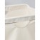 Basket-mezzle for linen on a metal frame, 53 × 39 × 62 cm, beige color