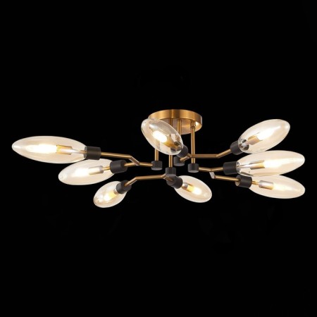 Ceiling Ceiling ST LUCE. SL1174.302.08. Desima. 8x5 watts, G9, 4000k, 92x92x17 cm, brass color-1