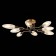 Ceiling Ceiling ST LUCE. SL1174.302.08. Desima. 8x5 watts, G9, 4000k, 92x92x17 cm, brass color