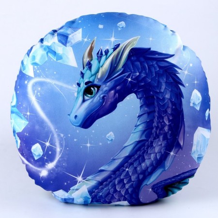 Round pillow "Diamond Dragon"-5