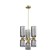 Suspension lamp Maytoni Mod302PL-06GR, E14, 6x40 W, 340x340x770 mm, gold