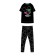 A set for a girl with a Disney print: T -shirt, leggings, height 152 cm