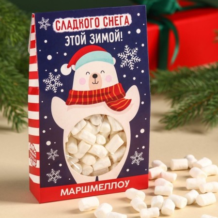 Marshmallow in the box "Sweet Snow", with the taste of Pimstra, 55 g.-1