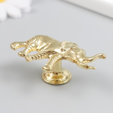 Pen for the casket metal "Indian elephant" gold 3.3x5.8 cm-1