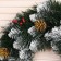 New Year wreath "Interior snow -white" bump gold + berry 50 cm