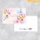 Congratulatory card on watercolor cardboard with embossing "Color with happiness", 15 × 10 cm