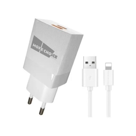 Network charger More Choice NC24I, 2.1A, Lightning cable, white