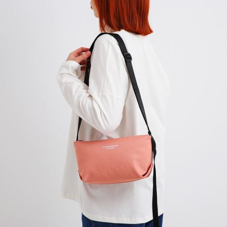 Youth bag with a zipper, pink color-2