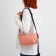 Youth bag with a zipper, pink color