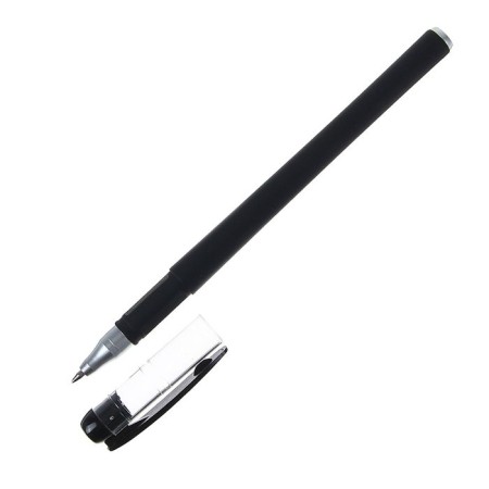 Gel pen, 0.5 mm, black rod, black body Soft-Touch