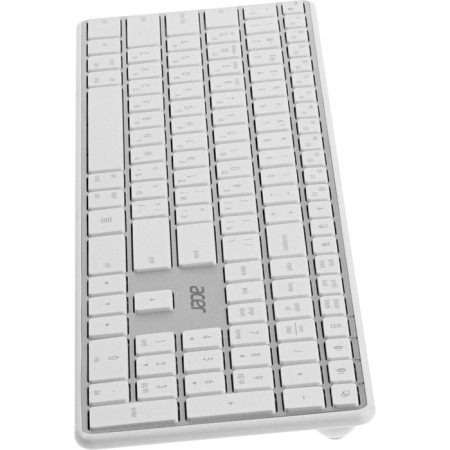 Keyboard Acer OKR301 White/silver USB wireless BT/Radio Slim Multimedia (ZL.KBDE 106689-4