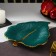 Fruit dish of the Dilan "Tropical Leaf", 26 × 20.5 cm, green color