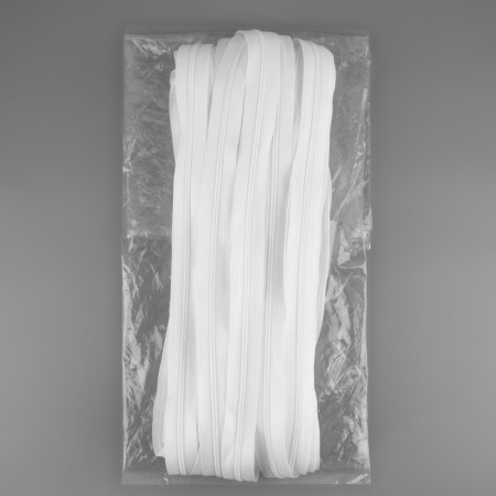 Rolled lightning "Spiral", No. 3, 50 m, white color-1