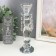 Glass of glass per 1 candle "Crystal pendants" 25.5x8x8 cm