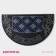 Rapid Flooding semicircular shade "Welcome Flowers", 45 × 75 cm, silver color