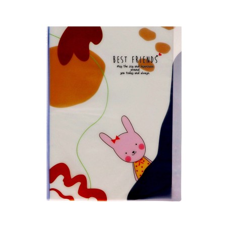 A4 folder with 30 transparent files mix animals-3