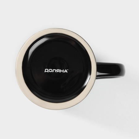 Mug Beer Ceramic Dolyana, 500 ml, 15 × 10.3 × 14 cm, black color-4