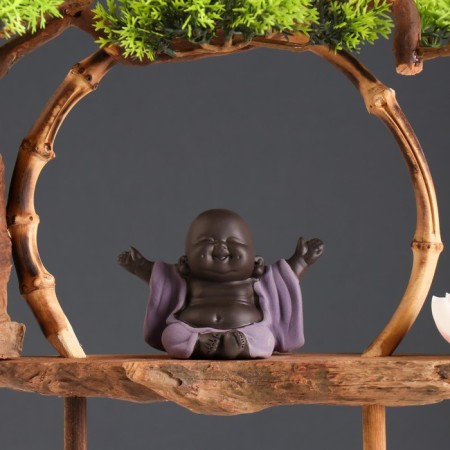 Souvenir tree, porcelain "Little hot" with a stand for incense 35x35x9.5 cm-5