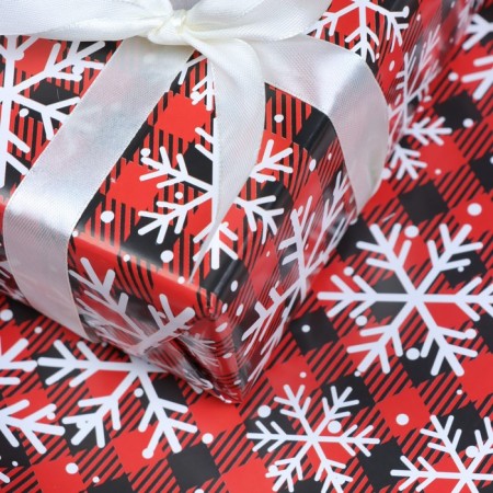 Glossy packaging paper "Snowfall", 70 x 100 cm, 1 sheet-4