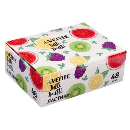 Synthetics Eraser, Devente Fruits, 50 x 12 mm, cylinder, mix x 4 colors, cardboard box-3