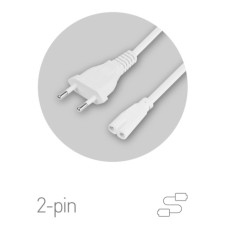 Кабель питания для линейного светильника ЭРА FITO - 2 -pin 1,5 м