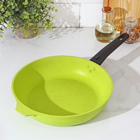 Trendy Style pan, d = 26 cm, removable handle, anti -stick coating, green color-8