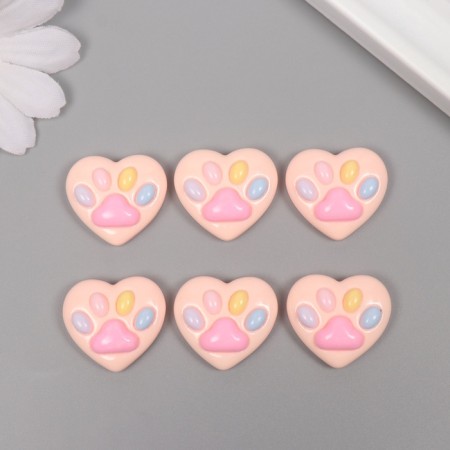 Decor for creativity Plastic "Pig in the heart" set 6x2.5x0.8 cm-2
