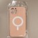 Luazon case for the iPhone 12 Pro Max, support magsafe, silicone, pink