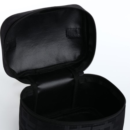 Cosmetic bag is a zipper on a zipper, black color-2