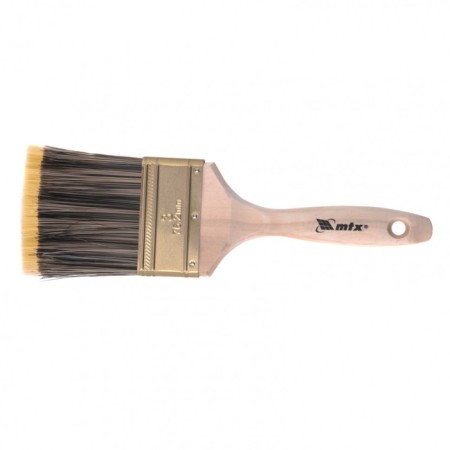 Brush flat MTX 83226, hard artificial bristles, wooden handle, 3 "